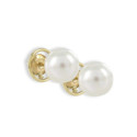 PEARL 11 MM AND GOLD EARRING