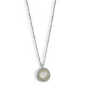 CADENA CON COLGANTE PLATA Y ORO DE 18 KILATES