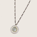 CADENA CON COLGANTE PLATA Y ORO DE 18 KILATES