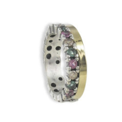 ANILLO DE DISEÑO CON PIEDRAS NATURALES