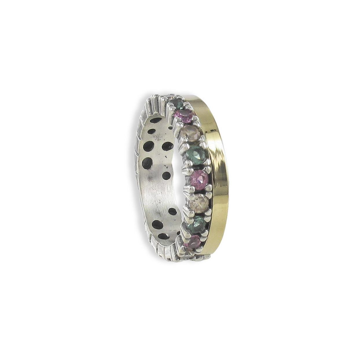 DESIGN RING WITH NATURAL STONES
