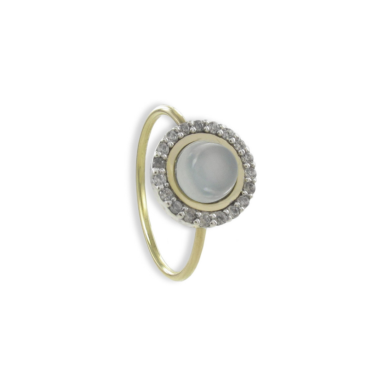 ANILLO FINO PLATA Y ORO DE 18 KILATES