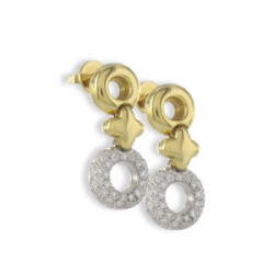 PENDIENTES ORO DIAMANTES