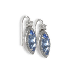 PENDIENTES ORO TOPACIO Y DIAMANTES