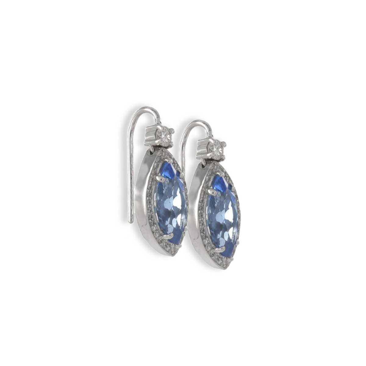 PENDIENTES ORO TOPACIO Y DIAMANTES