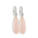 PENDIENTES ORO CORAL Y DIAMANTES