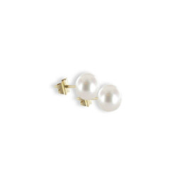 PENDIENTES ORO PERLA 7 MM