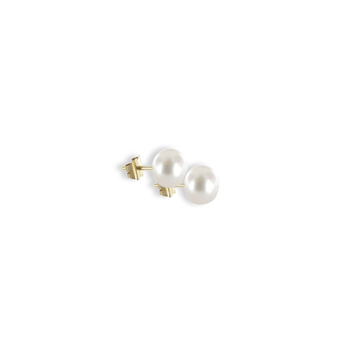 PENDIENTES ORO PERLA 7 MM