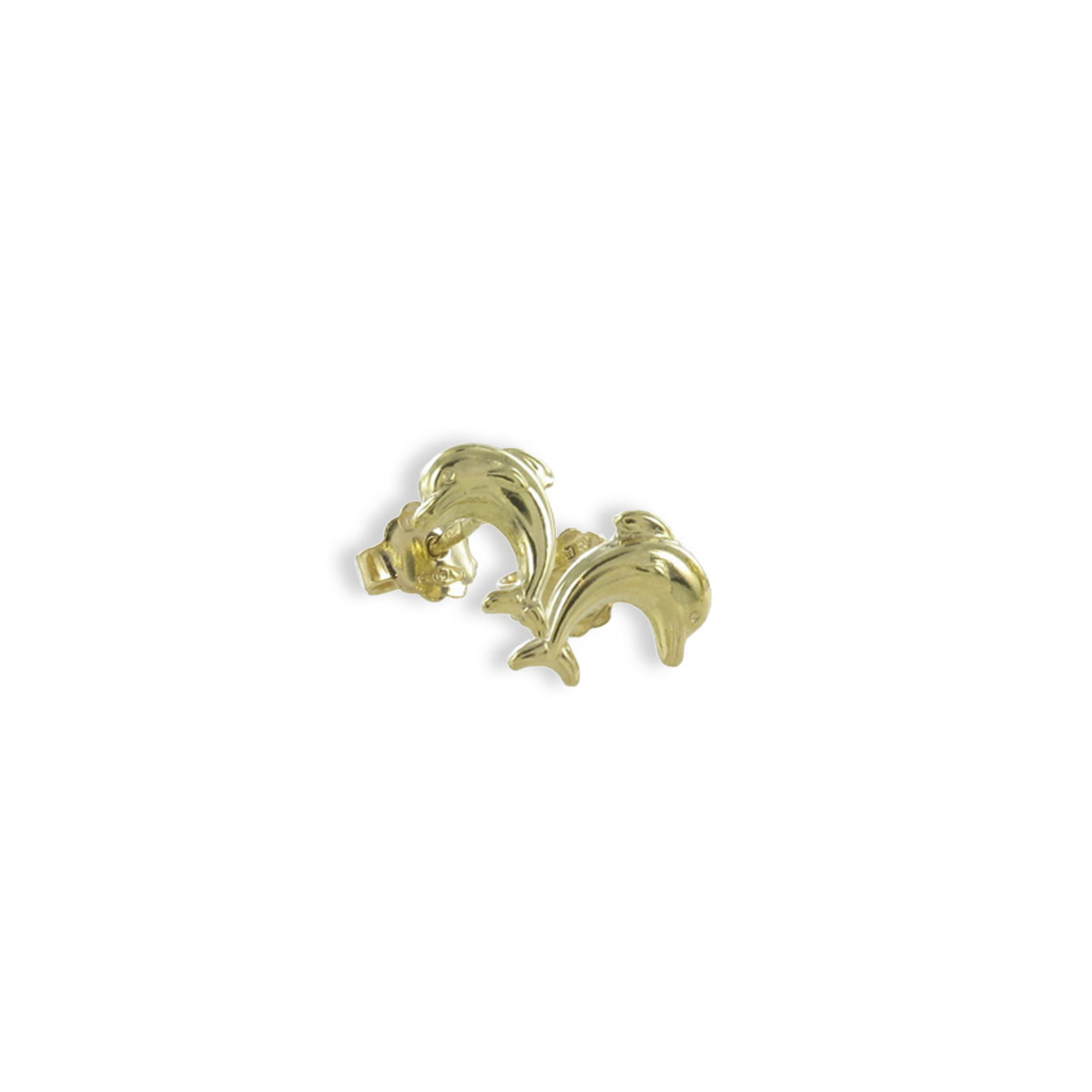 GOLD DOLPHIN GIRL EARRING