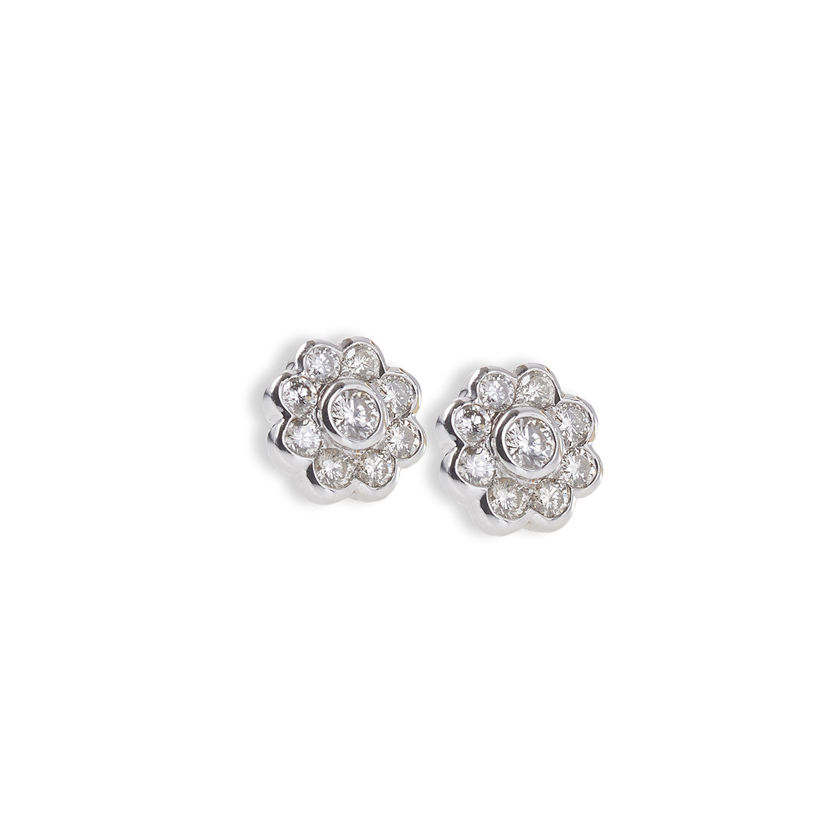 PENDIENTES ORO DIAMANTES