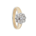 RING 2 18K GOLD WITH DIAMONDS