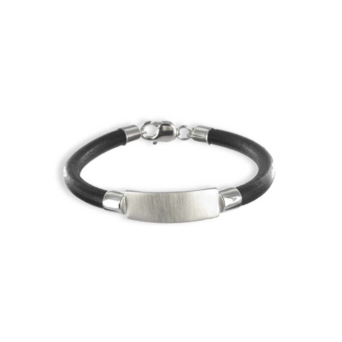 LEATHER SILVER BRAZALET