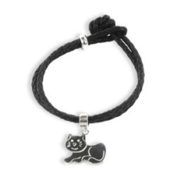 LEATHER BRACELET WITH SILVER