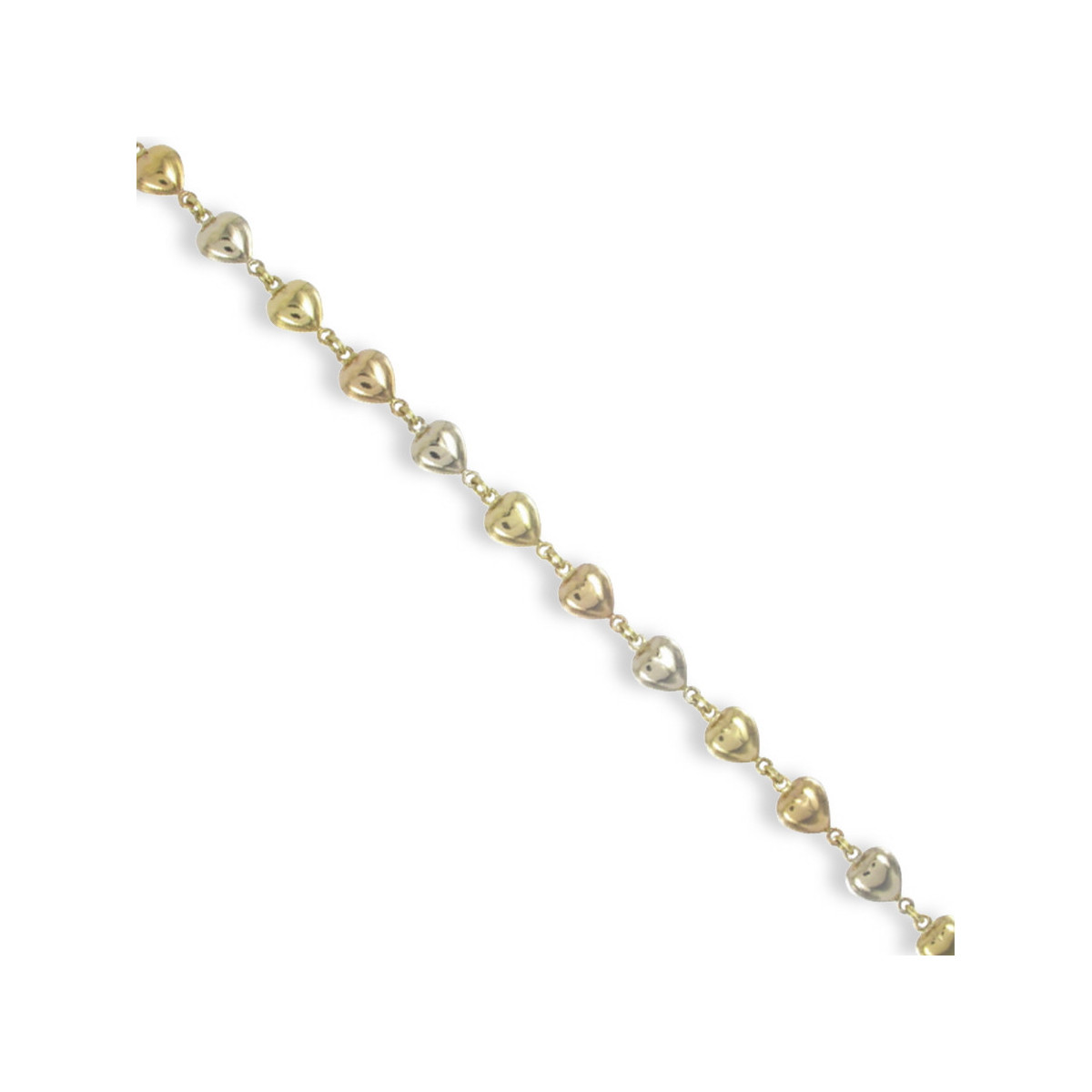 GOLD HEARTS BRACELET