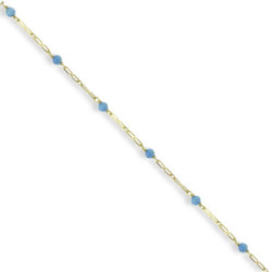 PULSERA ORO Y TURQUESAS