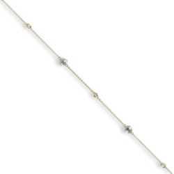 PULSERA ORO AMARILLO Y ORO BLANCO