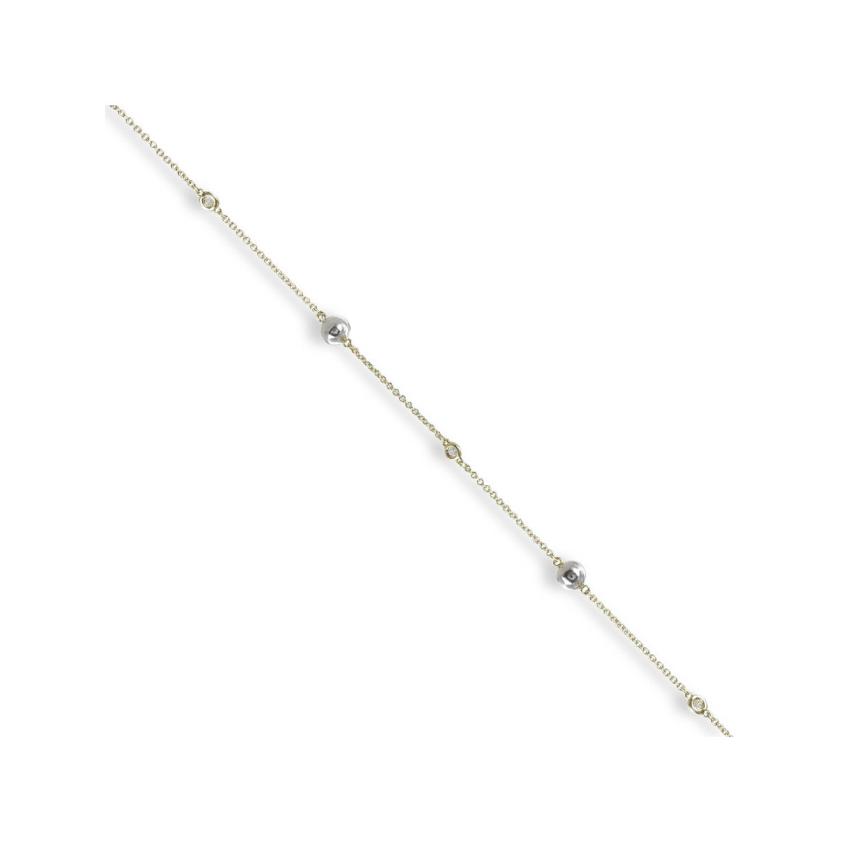 PULSERA ORO AMARILLO Y ORO BLANCO