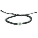 MACRAME BRAZALET GOLD AND EMERALD