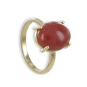 EXCLUSIVE DESIGN RING WITH RED CORAL