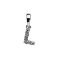 INITIAL L WITH 9 BRILLIANT SIZE DIAMONDS