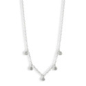 COLLAR FINO CON 5 DIAMANTES 0,10 KILATES