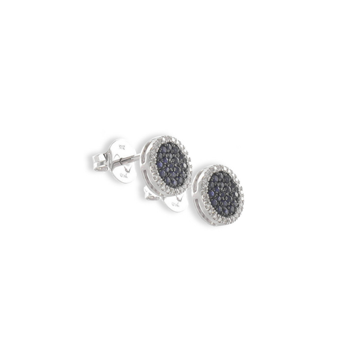 PENDIENTES ZAFIROS BISEL DIAMANTES