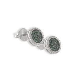 EMERALD MINIS AND DIAMONDS EARRINGS