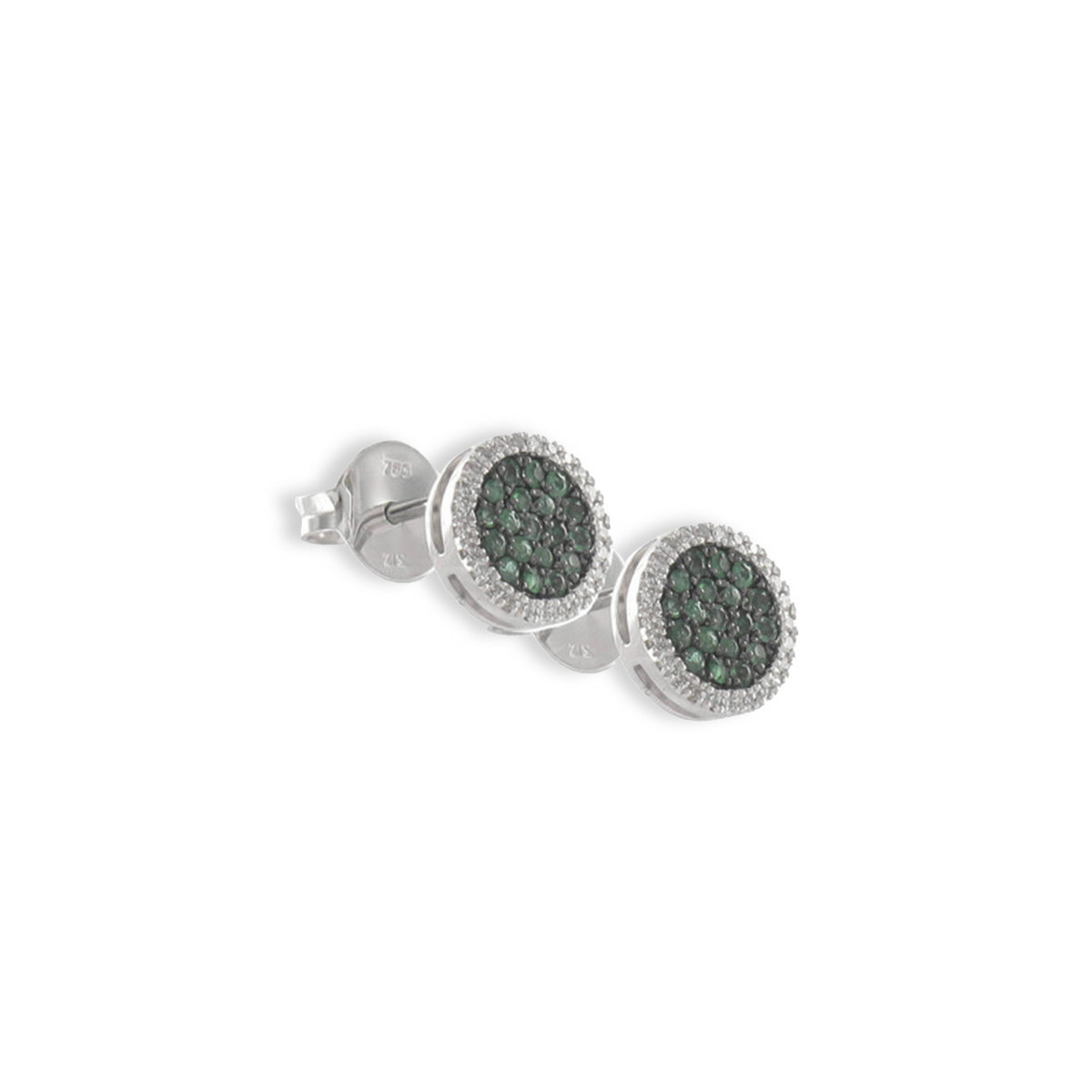 EMERALD MINIS AND DIAMONDS EARRINGS