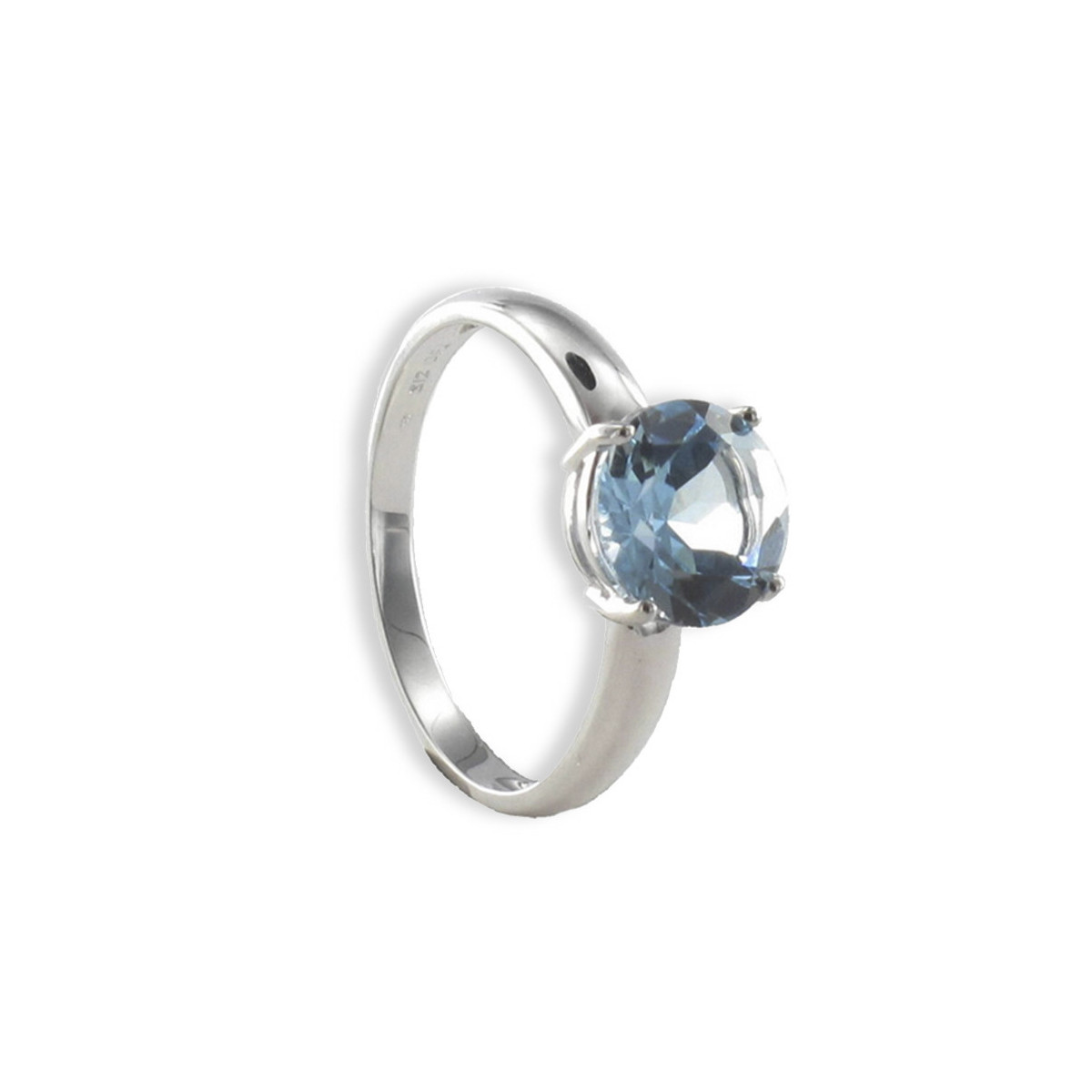 GOLD BLUE TOPAZ 2 KTES RING