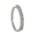 MEDIA ALIANZA DE 9 DIAMANTES EN ORO BLANCO 18K 0,365 CT MEDIA ALIANZA DE 9 DIAMANTES EN ORO BLANCO 18K 0,365 CT