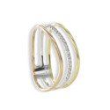 RING 3 GOLD OF 18 CARATS WITH DIAMONDS