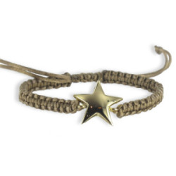 PULSERA MACRAME ORO