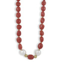 COLLAR OR CORALL I PERLES