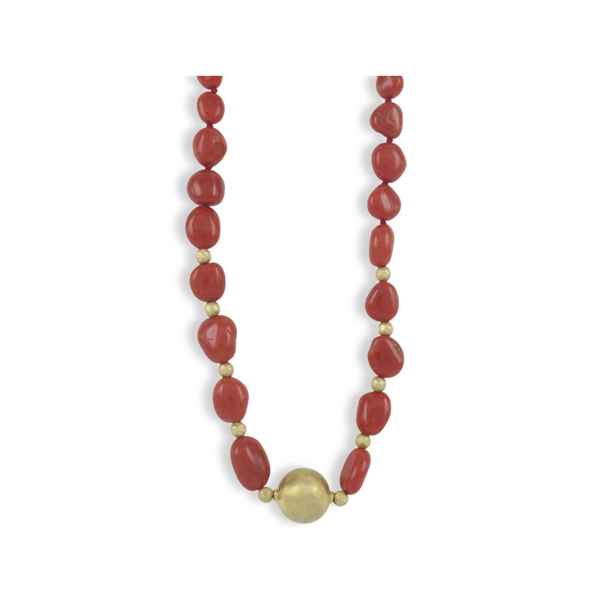 GOLD AND CORAL NECKLACE