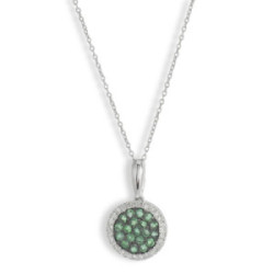 GOLD NECKLACE EMERALDS AND DIAMONDS