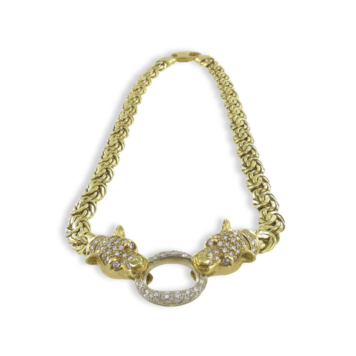 YELLOW GOLD DIAMOND NECKLACE