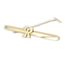 GOLD INITIAL TIE PIN
