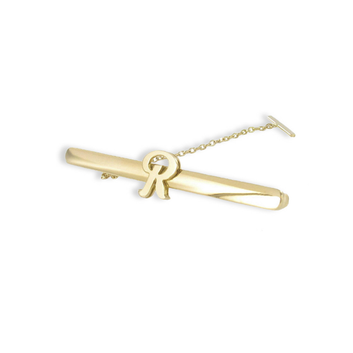 GOLD INITIAL TIE PIN