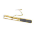 GOLD AND ONYX TIE PIN