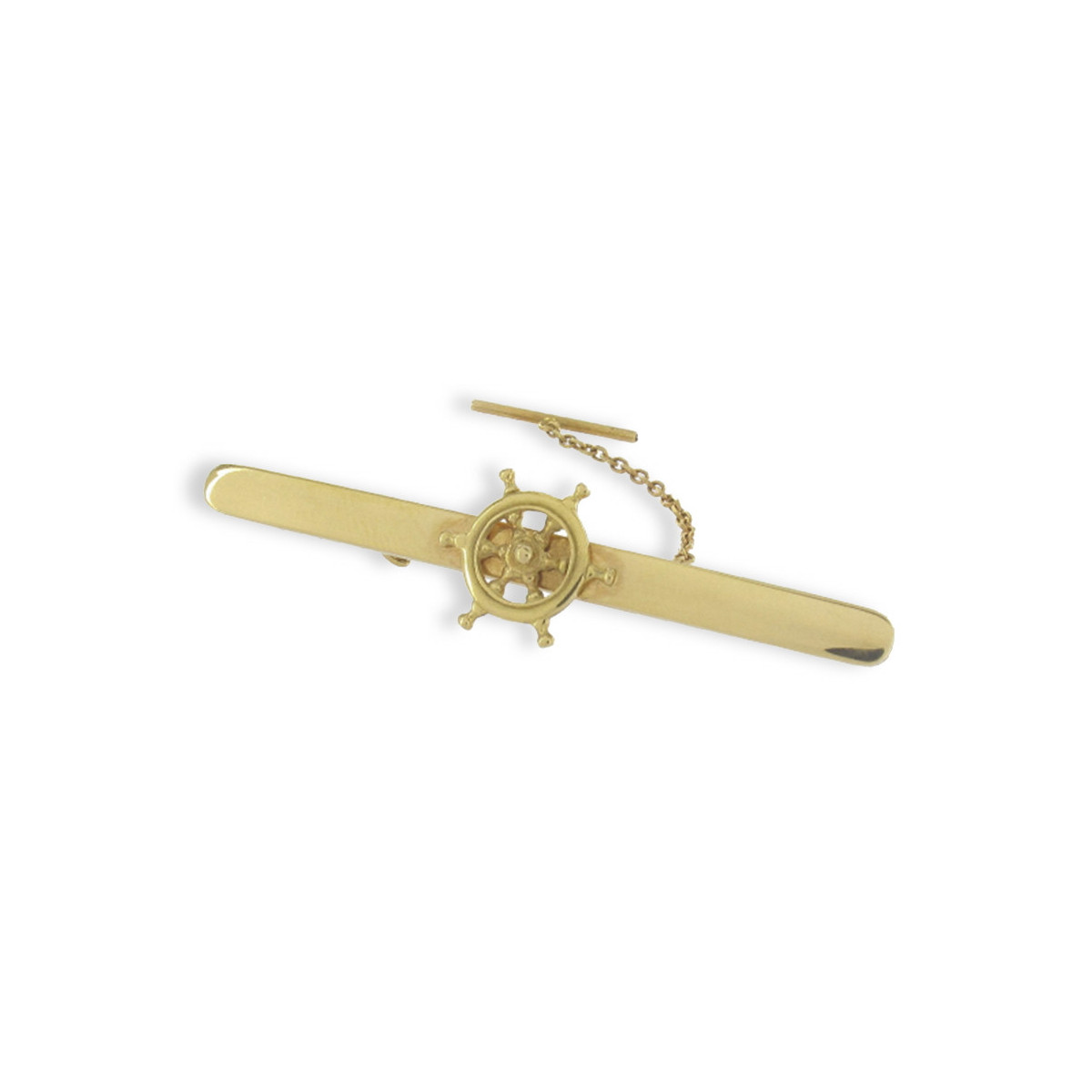 GOLD TIE PIN WITH HELM