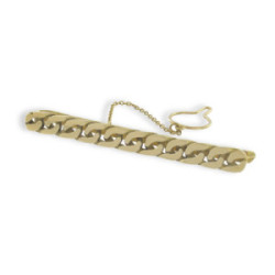 GOLD TIE PIN, FLAT CHAIN ??TYPE