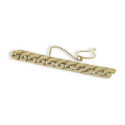 GOLD TIE PIN, FLAT CHAIN ??TYPE