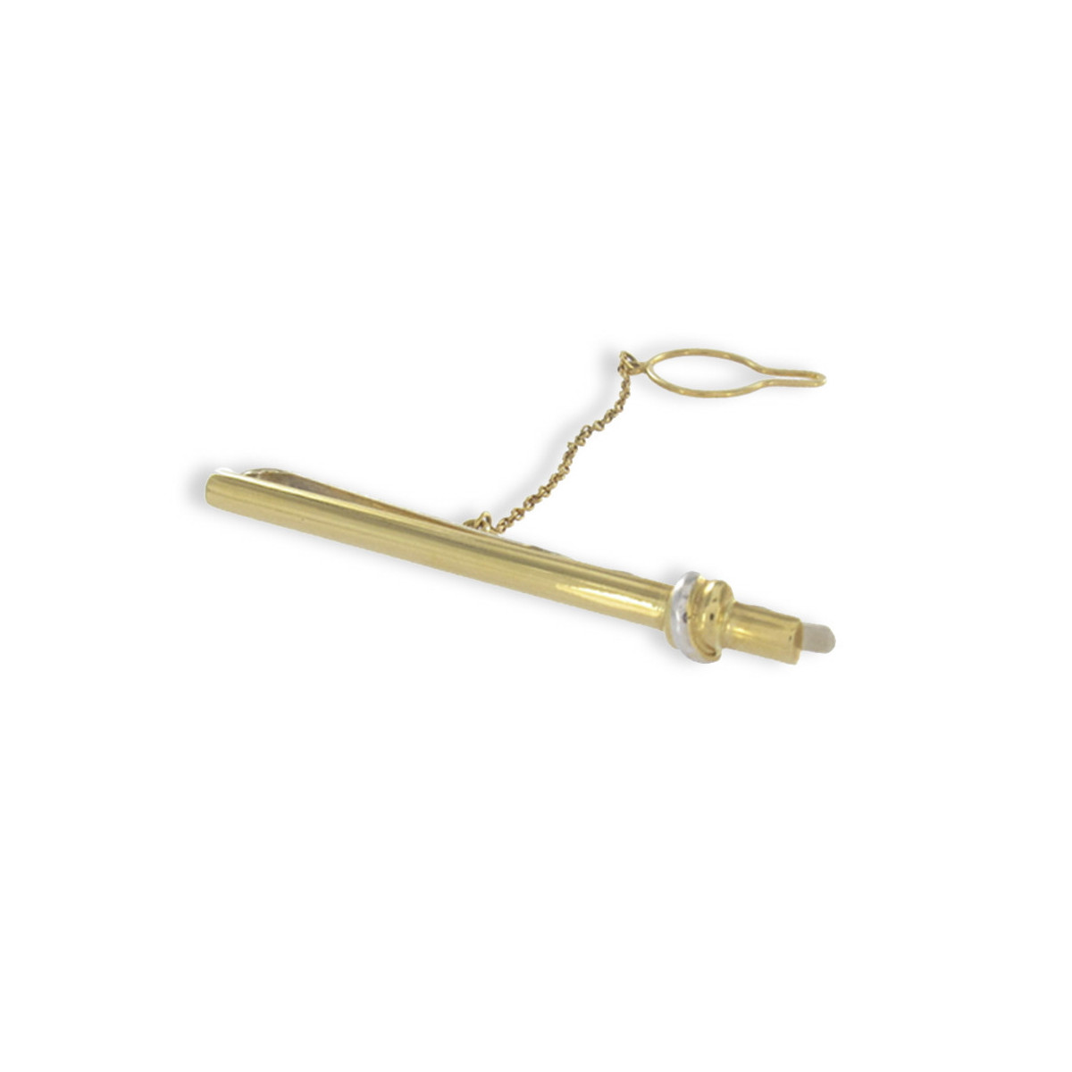 GOLD TIE PIN WITH PATTERN