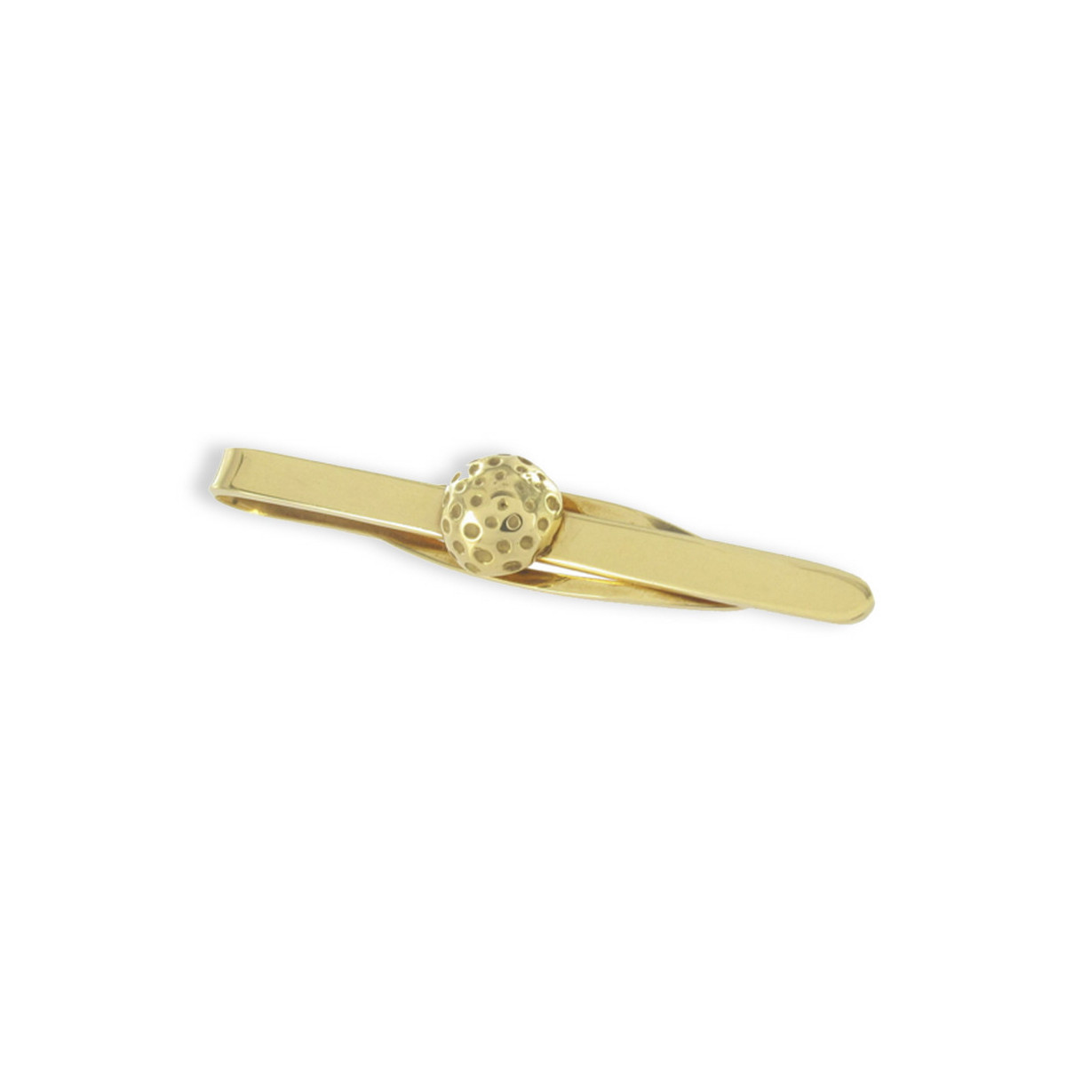 GOLD TIE CLIP WITH GOLF BALL