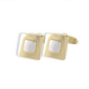 TWO-TONE GOLD CUFFLINK