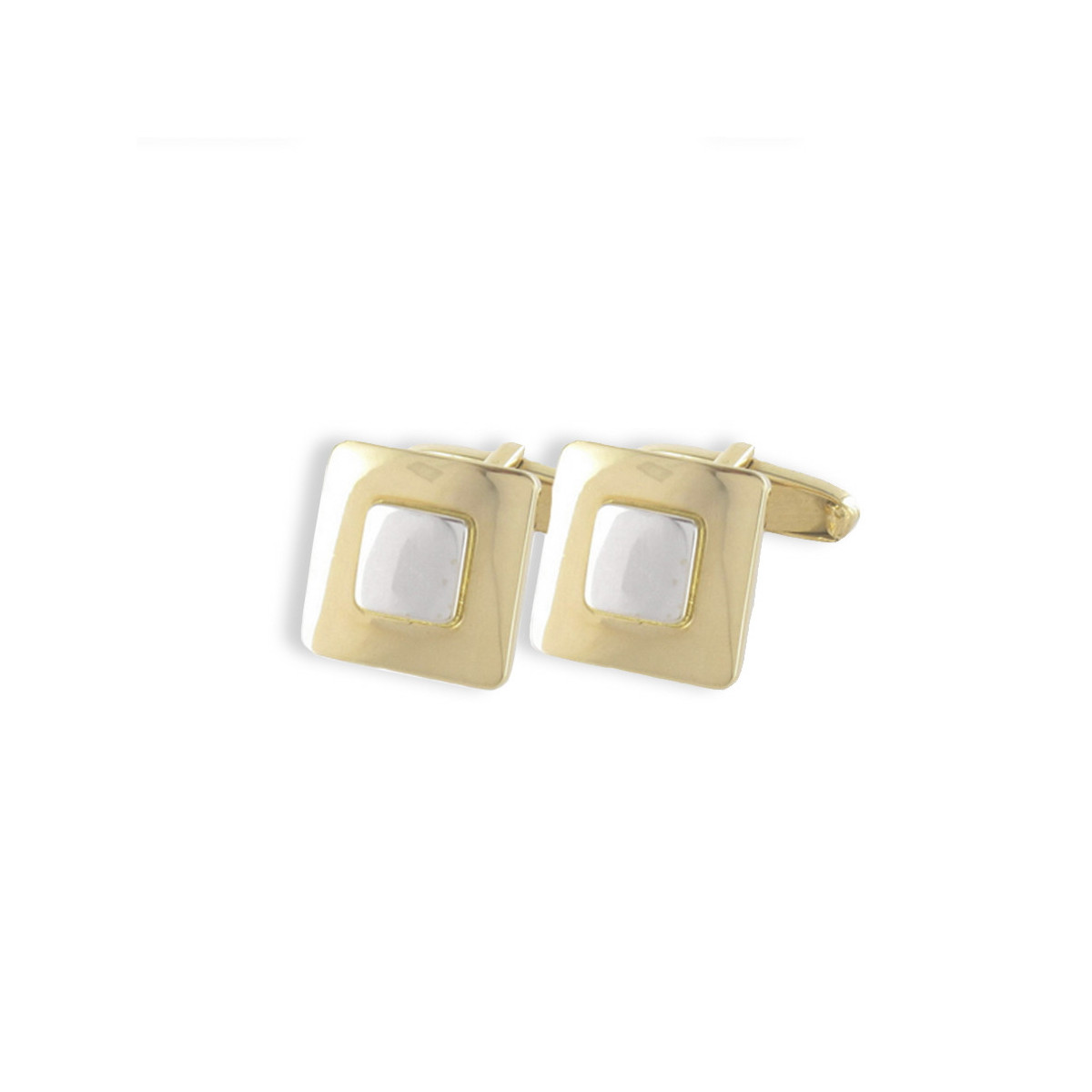 TWO-TONE GOLD CUFFLINK