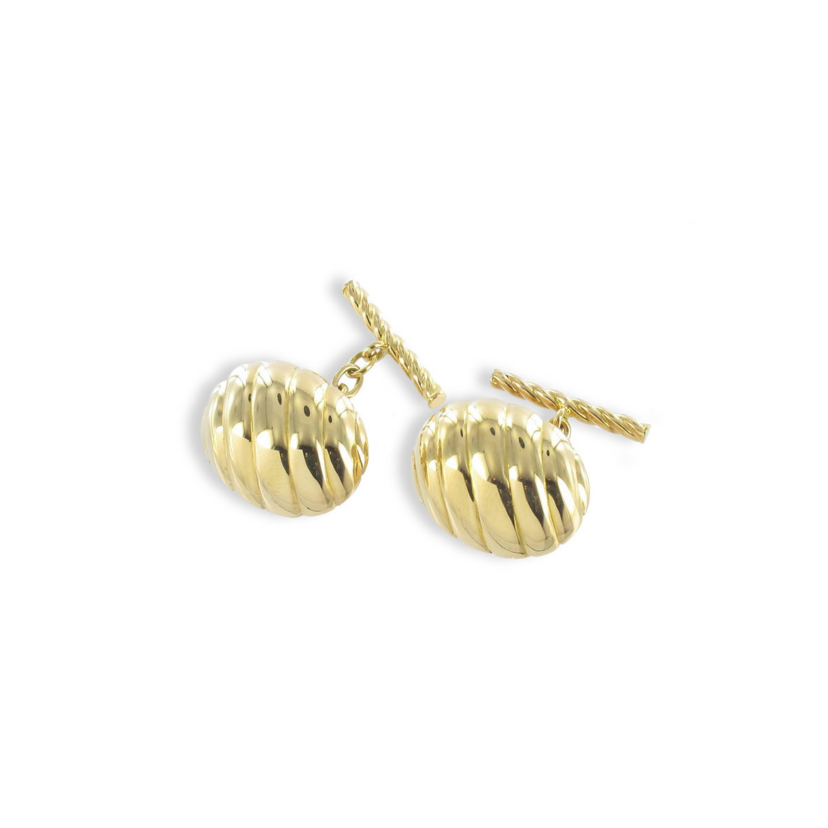 YELLOW GOLD CUFFLINKS