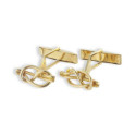 GOLD KNOT CUFFLINKS