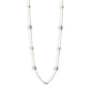 COLLAR CORTO 2 OROS CON 5 DIAMANTES