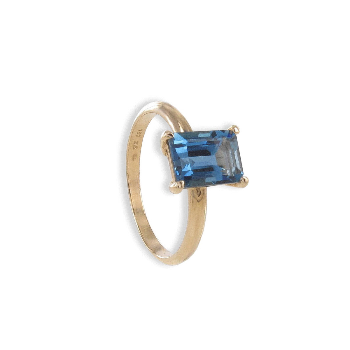 ROSE GOLD RING WITH LONDON SAPPHIRE